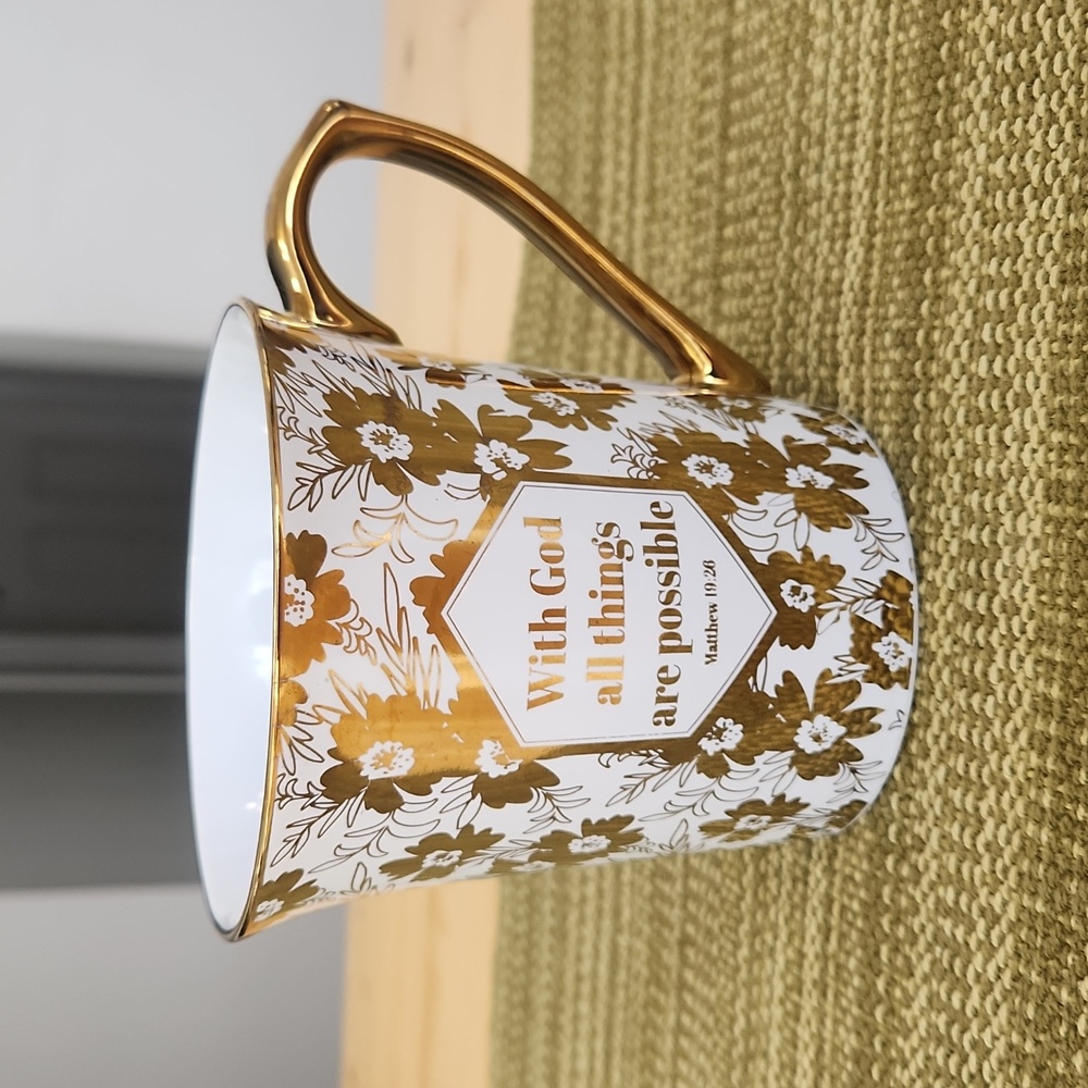 10 Strawberry Street WITH GOD ALL THINGS ARE POSSIBLE Coffee Mug - Picture 3 of 10